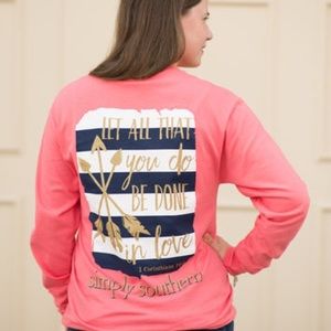 Simply southern 1 Cor 16:14 long sleeve tee